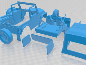suzuki jimny 1977 printable car Model Cetak 3D