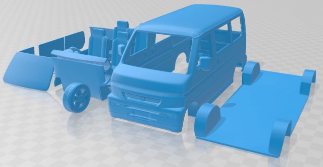 honda vamos hm2 2012 printable van Modèles 3D en vedette .c4d .max .obj .3ds .fbx .stl .blend 