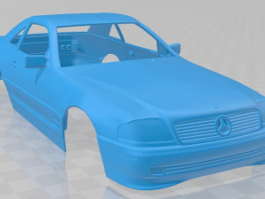 mercedes benz slclass r129 2002 printable body car 3D-Druckmodell