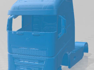 caminh&atilde;o com carroceria imprim&iacute;vel volvo fh16 2020 Modelo de Impressão 3D