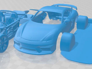 porsche 718 cayman gt4 2020 printable car Modello di stampa 3D