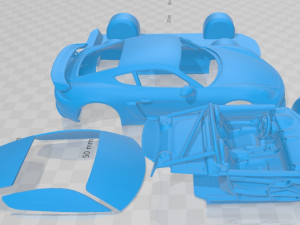 porsche 718 cayman gt4 2020 printable car Modello di stampa 3D