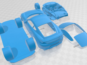 porsche 718 cayman gt4 2020 printable car Modello di stampa 3D