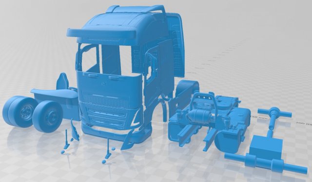 volvo fh16 2020 printable truck 3D Print Model .c4d .max .obj .3ds .fbx .stl .blend 