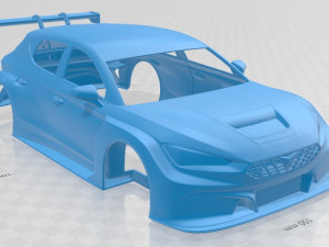 seat leon cupra 2020 competicion printable body car 3D Baskı Modeli