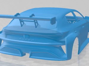 seat leon cupra 2020 competicion printable body car 3D Baskı Modeli