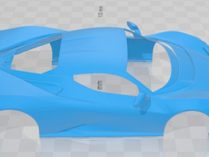 pininfarina battista 2020 printable body car Modelo de impresión 3D
