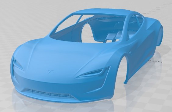 Tesla roadster sales 3d