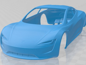 tesla roadster 2020 printable body car 3D Baskı Modeli