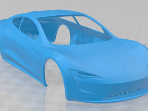 tesla roadster 2020 printable body car Modelo de impresión 3D