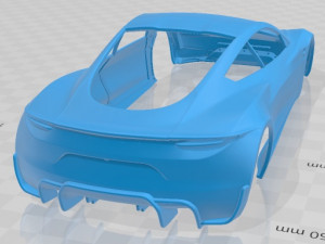 tesla roadster 2020 printable body car Modelo de impresión 3D
