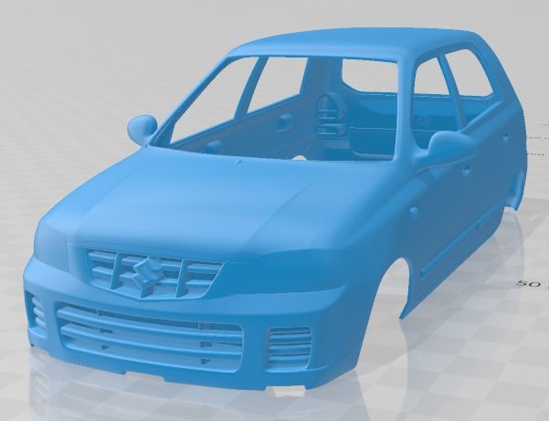 suzuki maruti alto 2012 printable body car Modello di stampa 3D .c4d .max .obj .3ds .fbx .stl .blend 