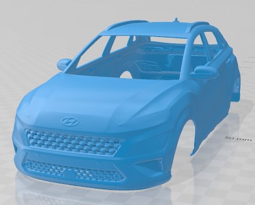 hyundai kona 2021 printable body car Modelo de impresión 3D .c4d .max .obj .3ds .fbx .stl .blend 