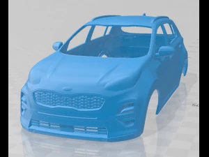 kia sportage gt line 2018 carroceria imprim&iacute;vel Modelo de Impressão 3D