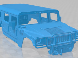 hummer h1 wagon printable body car 3Dプリントモデル