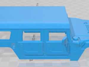 hummer h1 wagon printable body car 3D Print Model