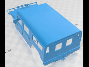 hummer h1 wagon printable body car 3D Print Model