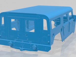 hummer h1 wagon printable body car 3D Print Model