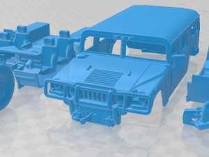 hummer h1 wagon printable car 3D Print Model