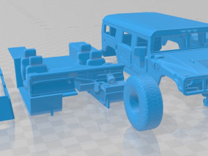 hummer h1 wagon printable car 3D Print Model