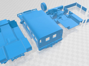 hummer h1 wagon printable car 3D Print Model
