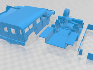 hummer h1 wagon printable car 3D Print Model