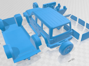 jeep wrangler unlimited sahara 2018 printable car 3D Print Model