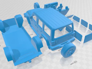 jeep wrangler illimit&eacute; sahara 2018 voiture imprimable Modèles 3D en vedette