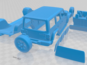 jeep wrangler unlimited sahara 2018 printable car 3D Print Model