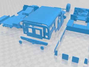 hummer h1 wagon printable car 3D Print Model