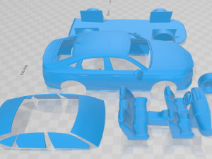 honda civic sedan touring us spec 2022 printable car 3D Принт Модель