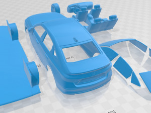 honda civic sedan touring us spec 2022 printable car 3D Принт Модель
