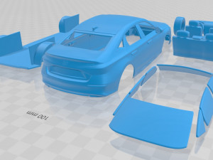 honda civic sedan touring us spec 2022 printable car 3D Принт Модель