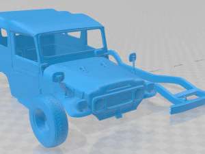 toyota land cruiser bj40 canvas 1979 printable body car 3D Print Model