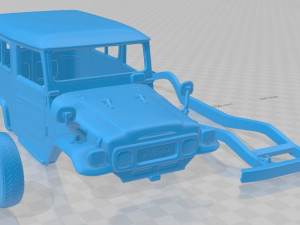 toyota land cruiser bj44v hard top 1979 printable body car Modèles 3D en vedette