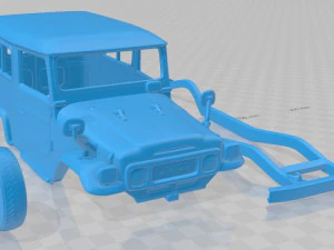 toyota land cruiser bj44v hard top 1979 printable body car 3D Print Model