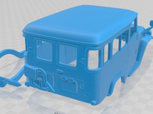 toyota land cruiser bj44v hard top 1979 printable body car Modèles 3D en vedette