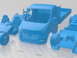 renault master tripper 2018 printable van 3D-printmodel