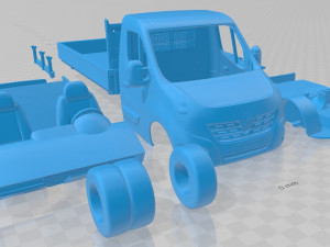 renault master tripper 2018 printable van 3D Baskı Modeli
