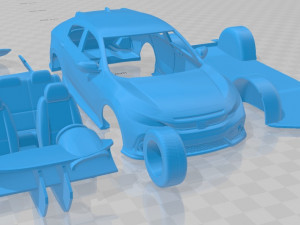 honda civic 2017 printable car 3D-printmodel