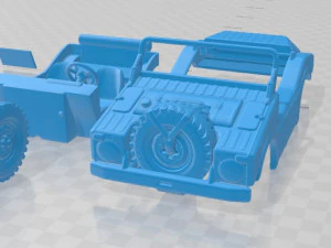 porsche 597 jagdwagen 1955 printable car 3D Print Model