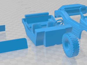porsche 597 jagdwagen 1955 printable car 3D प्रिंट मॉडल