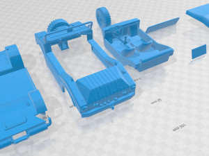 porsche 597 jagdwagen 1955 printable car 3D प्रिंट मॉडल