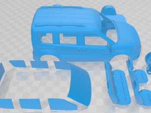 ram promaster city wagon slt l1 2019 printable van Model do druku 3D