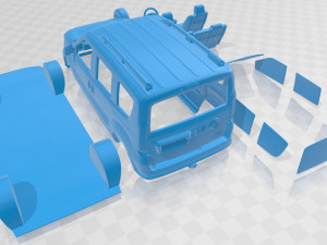 ram promaster city wagon slt l1 2019 printable van Model do druku 3D