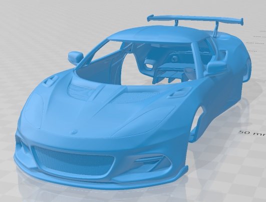 lotus evora gt 430 2018 printable body car Modelo de Impressão 3D .c4d .max .obj .3ds .fbx .stl .blend 