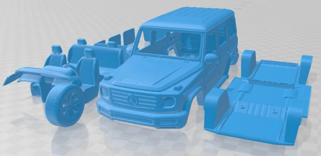 mercedes benz g class w463 2019 printable car 3D Print Model .c4d .max .obj .3ds .fbx .stl .blend 