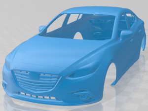 mazda 3 2018 printable body car Modelo de impresión 3D