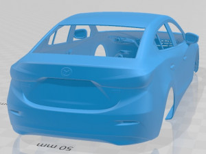 mazda 3 2018 printable body car 3D-printmodel