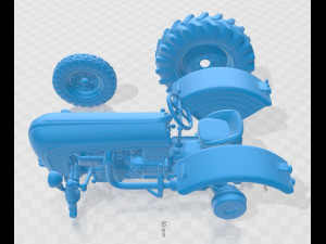 porsche diesel tractor p133 1956 printable Modelo de impresión 3D